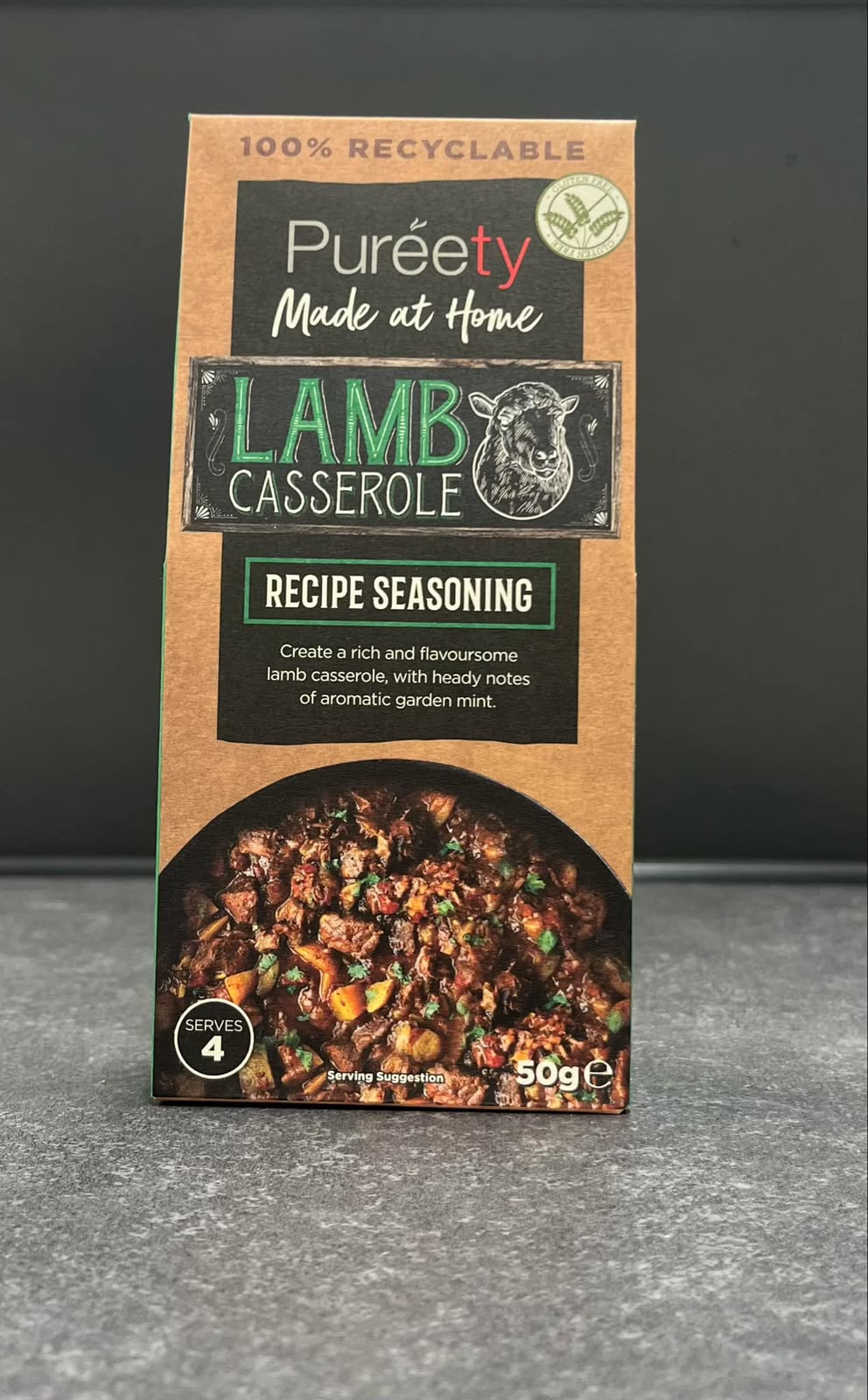 Lamb casserole ready meal